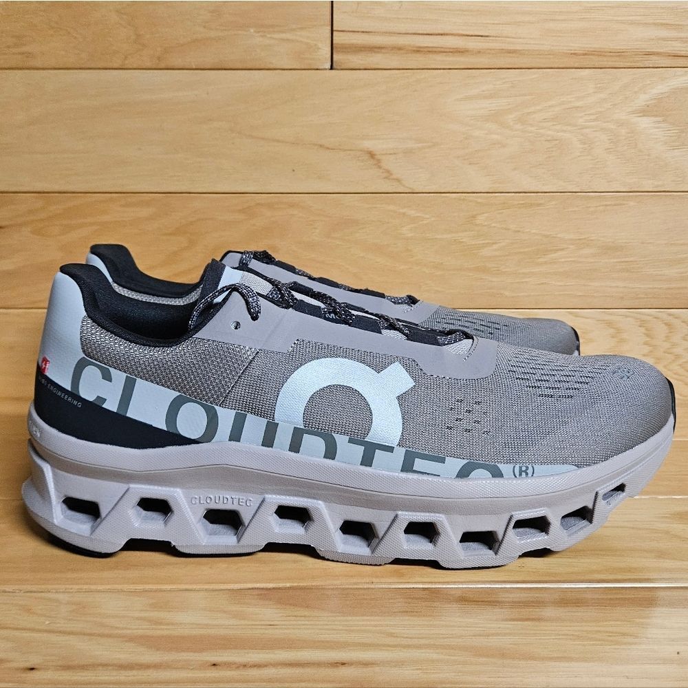 On Cloudmonster Cinder Fog Mens Running Shoe Sneaker - Picture 1 of 11